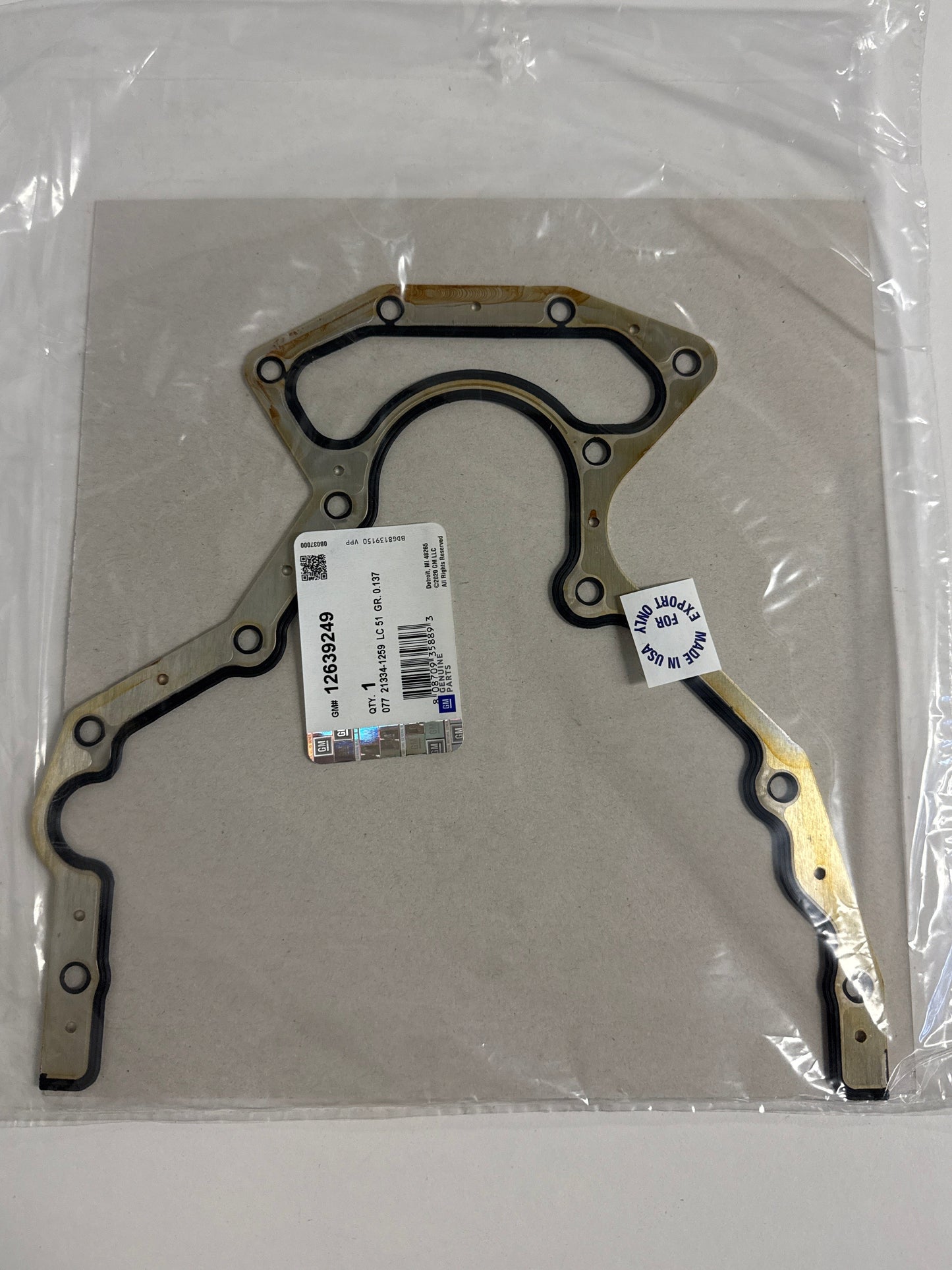 Genuine GM LS Rear Cover Gasket