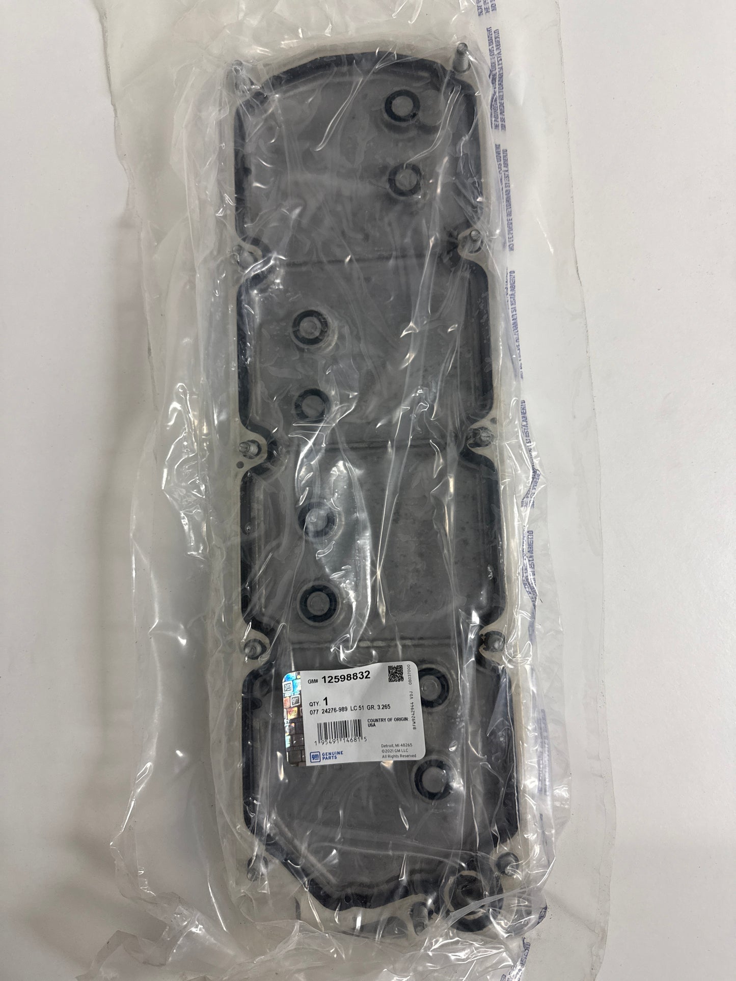 Genuine GM Valley Cover Plate Non-PCV Type - DOD Delete