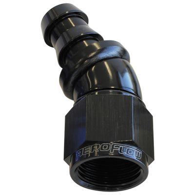 Aeroflow 510 Series Full Flow Tight Radius Push Lock 30° Hose End -10AN