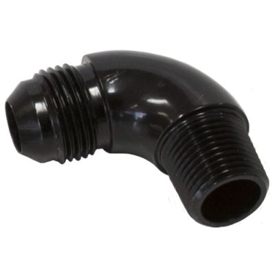 Aeroflow 90° NPT to AN Full Flow Adapter 1/4" to -6AN