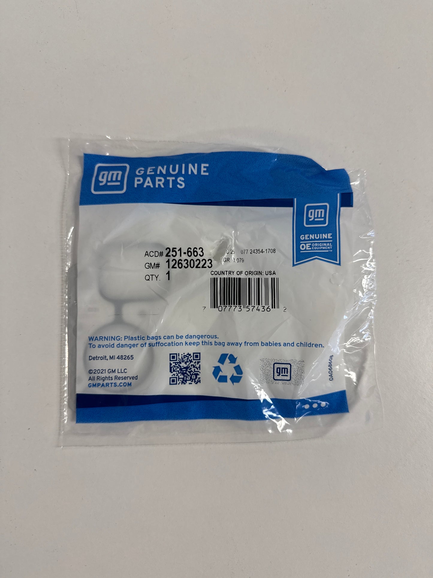 Genuine ACDelco LS Water Pump Gasket