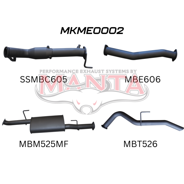 Manta Mercedes-Benz X Class Ute 2.3L 2017-2020 Turbo Diesel- TURBO BACK WITH CAT