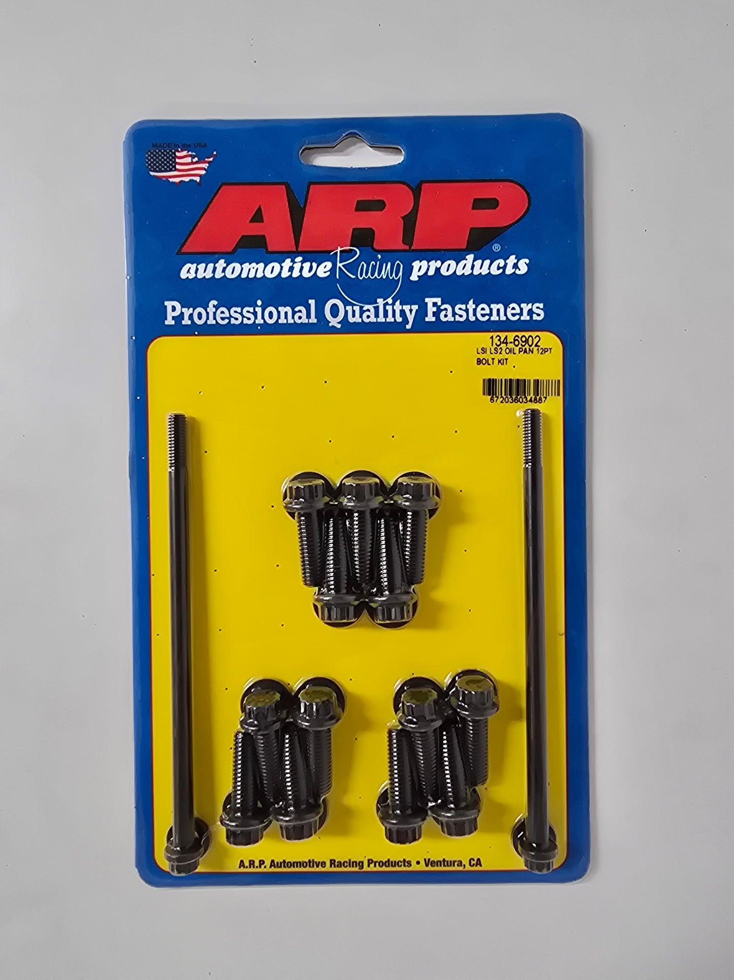 ARP Oil Pan Bolt Set, 12-Point Black Oxide fits GM LS Series