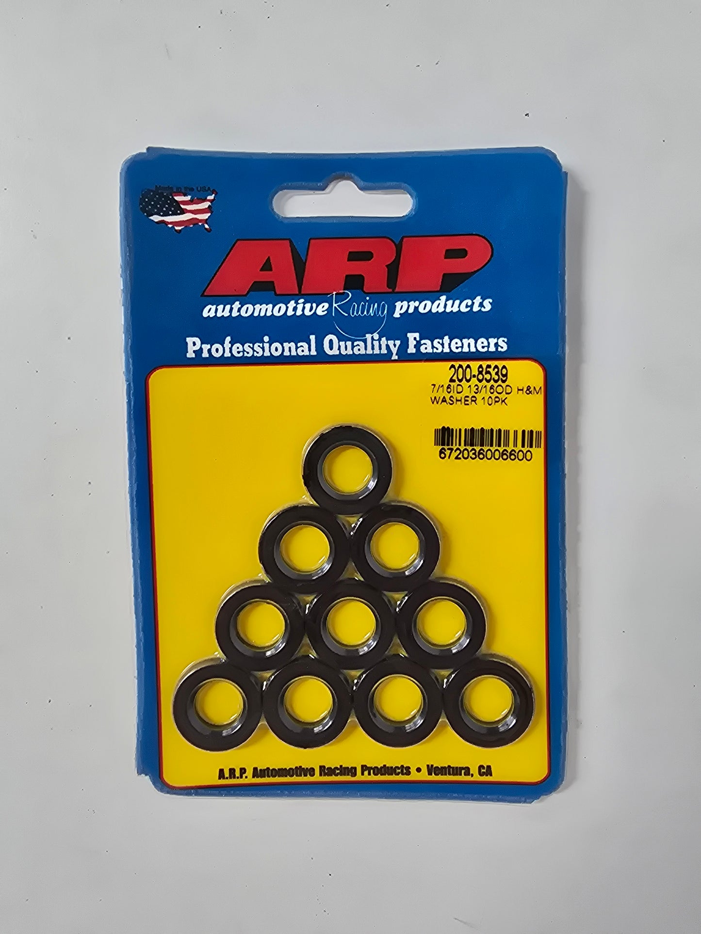 ARP Special Purpose Washer 7/16" I.D, 13/16" O.D .120" Thick with Chamfer (10-Pack)