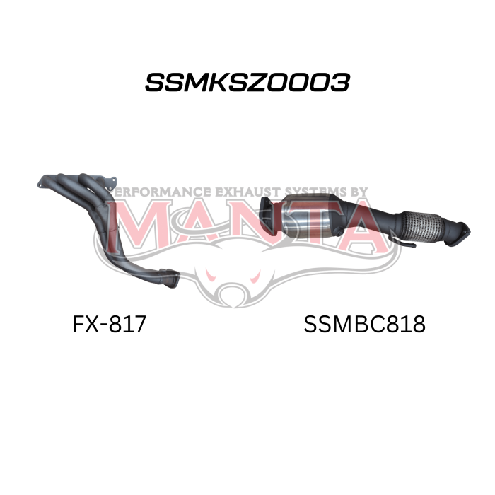 Manta Suzuki Jimny Wagon GJ 1.5L Petrol SWB 3 Door 2018 Onwards - HEADERS & CATS ONLY