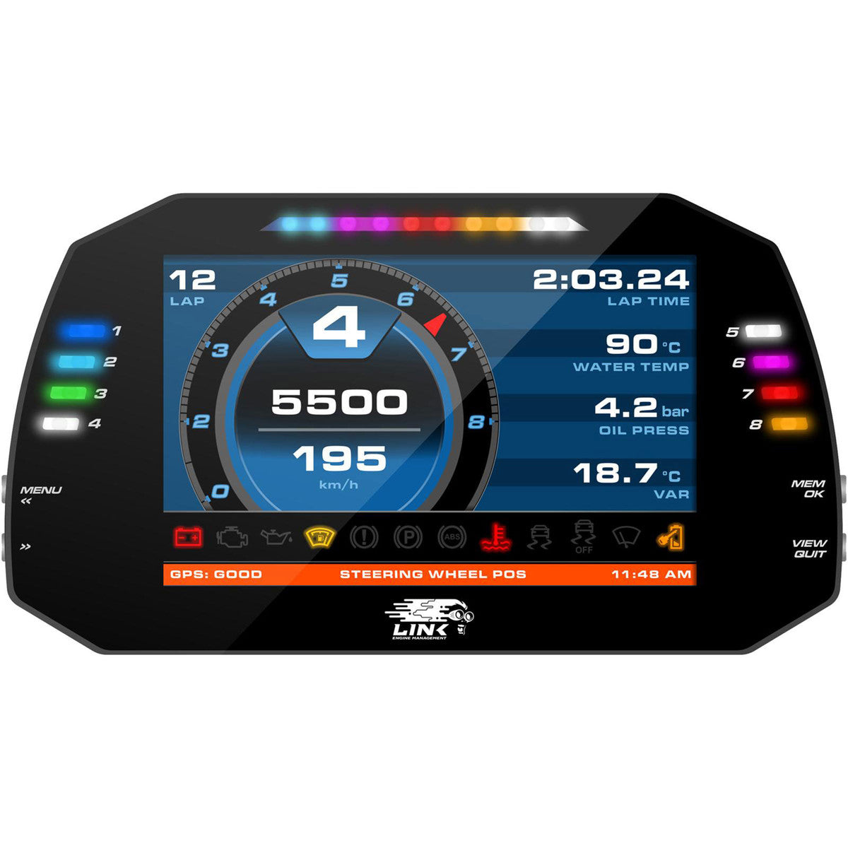Link AIM 7" Dash MXG 1.2 Strada Race Edition