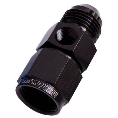 Aeroflow Straight Female to Male with 1/8" Port -10AN