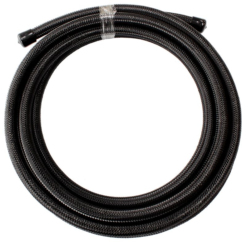 Aeroflow 200 Series PTFE (Teflon®) Black Stainless Steel Braided Hose -8AN