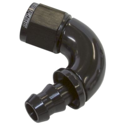 Aeroflow 510 Series Full Flow Tight Radius Push Lock 120° Hose End -12AN