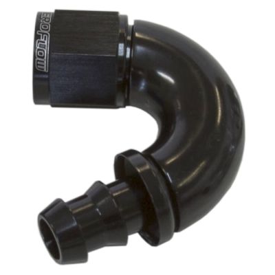 Aeroflow 510 Series Full Flow Tight Radius Push Lock 150° Hose End -10AN