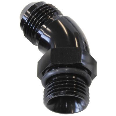 Aeroflow 45° ORB to Male AN Full Flow Adapter -6 ORB to -6AN