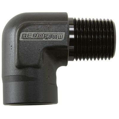 Aeroflow 90° NPT Female to Male NPT Fitting 1/8"