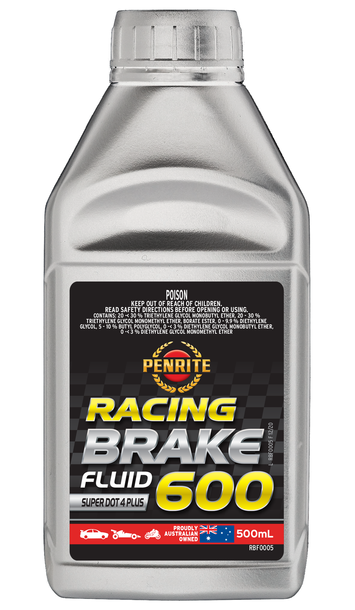 Penrite Racing Brake Fluid 600 (500ml)