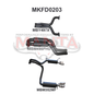 Manta FPV GS/GT Sedan FG 5.0L Supercharged Coyote/Miami V8 Sedan (Exhaust exit out driver and passenger side) - CAT BACK