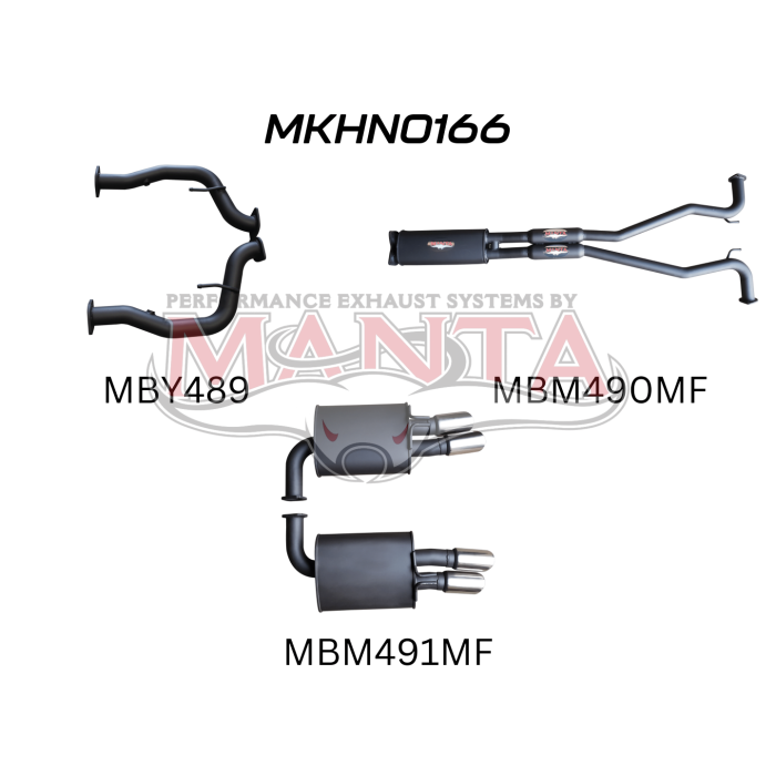 Manta Holden Commodore Sportwagon VF 6.0L, 6.2L V8 Sedan - CAT BACK
