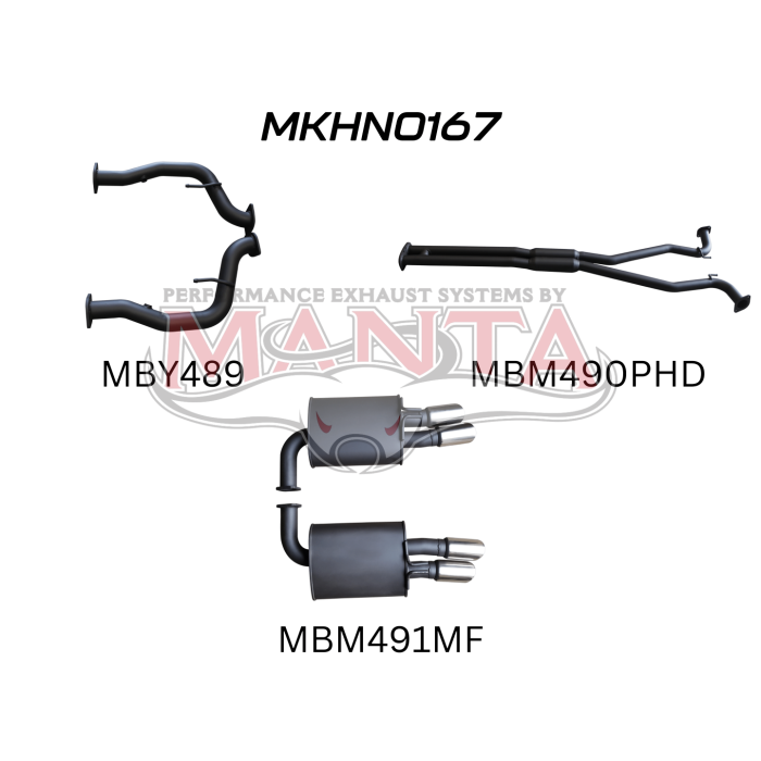 Manta Holden Commodore Sportwagon VF 6.0L, 6.2L V8 Sedan - CAT BACK