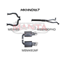 Manta Holden Commodore Sportwagon VF 6.0L, 6.2L V8 Sedan - CAT BACK