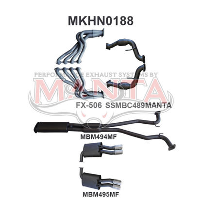 Manta Holden Commodore Ute VE 6.0L, 6.2L V8 Ute -  FULL SYSTEM - 1 7/8in HEADERS