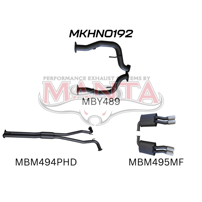 Manta Holden Commodore Ute VF 6.0L, 6.2L V8 Ute - CAT BACK