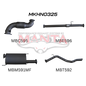 Manta Holden Colorado 7 SUV Wagon 2.8L December 2012 - 2016 (Pre DPF) - TURBO BACK WITH CATS