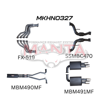 Manta Holden Commodore Sportwagon VF 6.0L, 6.2L V8 Sedan - FULL SYSTEM - 1 7/8in HEADERS