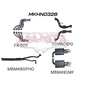 Manta Holden Commodore Sportwagon VF 6.0L, 6.2L V8 Sedan - FULL SYSTEM - 1 7/8in HEADERS