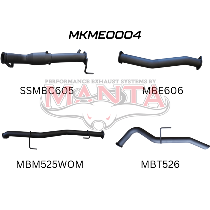 Manta Mercedes-Benz X Class Ute 2.3L 2017-2020 Turbo Diesel- TURBO BACK WITH CAT