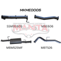 Manta Mercedes-Benz X Class Ute 2.3L 2017-2020 Turbo Diesel- TURBO BACK WITHOUT CAT