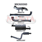 Manta Nissan Pathfinder Wagon R51 2.5L Turbo Diesel SPANISH BUILT Manual & Auto - no DPF (2007 - 2013) - TURBO BACK WITH CATS