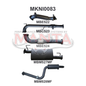 Manta Nissan Pathfinder Wagon R51 2.5L Turbo Diesel Thai Built Automatic - with DPF (2007 - 2013) - TURBO BACK WITH CATS