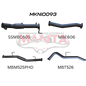 Manta Nissan Navara Ute D23 NP300 2.3L Turbo Diesel (with DPF) 2015 Onwards - TURBO BACK WITH CATS