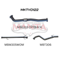 Manta Toyota Hilux Ute GUN126R, GUN125R N80 2.8L & 2.4L Turbo Diesel D4D (with DPF) 2015 to Current - DPF BACK