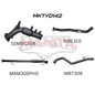 Manta Toyota Hilux Ute GUN126R, GUN125R N80 2.8L & 2.4L Turbo Diesel D4D (with DPF) 2015 to Current - TURBO BACK WITH CATS