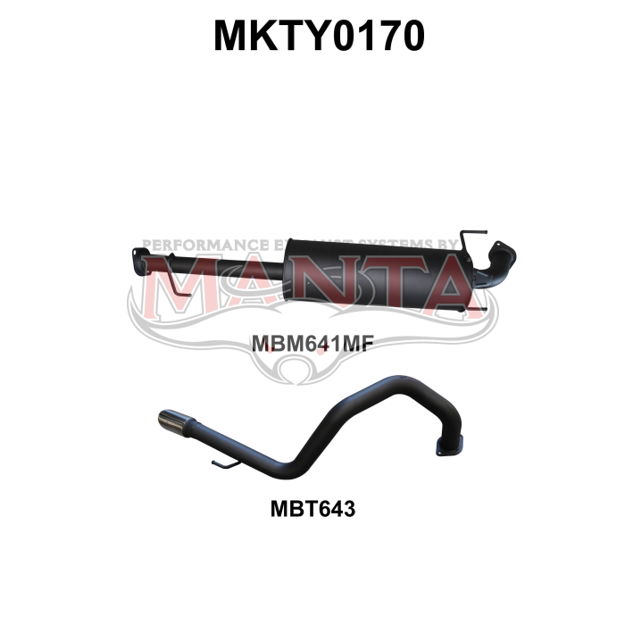 Manta Toyota 2016 FJ Cruiser Wagon GSJ15R V6 4.0L Petrol Wagon - CAT BACK