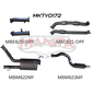 Manta Toyota Landcruiser 200 Series Wagon VDJ200 4.5L V8 Twin Turbo Diesel Wagon (with DPF) 2015 Onwards - TURBO BACK WITH CATS