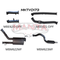 Manta Toyota Landcruiser 200 Series Wagon VDJ200 4.5L V8 Twin Turbo Diesel Wagon (with DPF) 2015 Onwards - TURBO BACK WITHOUT CATS