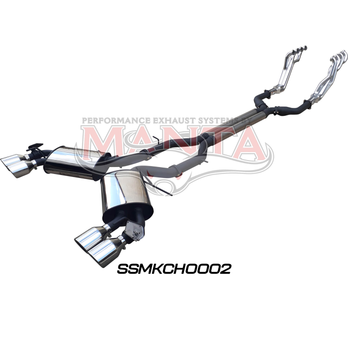 Manta Chevrolet Camaro Coupe 6.2L V8 RHD 6th Gen Coupe (2016-2022) - FULL SYSTEM - 1 7/8in CERAMIC COATED HEADERS