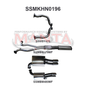 Manta Holden Commodore Ute VF 6.0L, 6.2L V8 Ute - CAT BACK