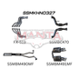 Manta Holden Commodore Sportwagon VF 6.0L, 6.2L V8 Sedan - FULL SYSTEM - 1 7/8in HEADERS