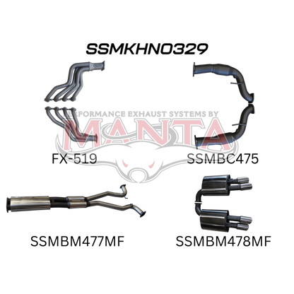 Manta Holden Commodore Sportwagon VF 6.0L, 6.2L V8 Sedan - FULL SYSTEM - 1 7/8in HEADERS