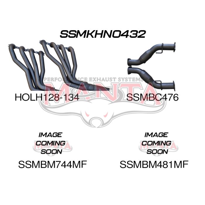 Manta Holden Statesman Sedan WM, WN V8 6.0L LWB Sedan (2006 - 2017) - FULL SYSTEM - 1 3/4in HEADERS