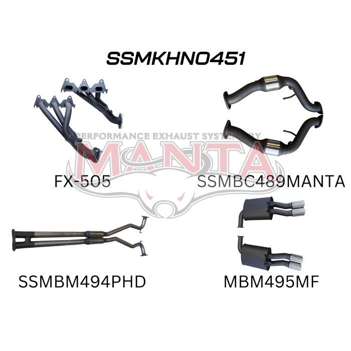 Manta Holden 2015 Commodore Ute VF 3.6L SIDI Ute -  FULL SYSTEM - 1 3/4in HEADERS