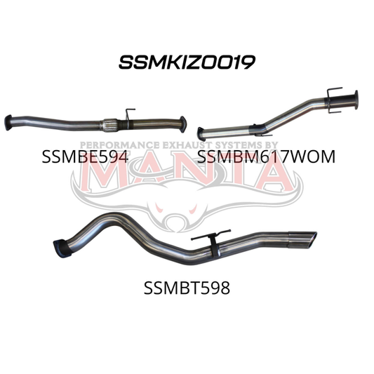 Manta Isuzu Dmax Ute 3.0L CRD Jan 2020 Onwards (with DPF)- DPF BACK