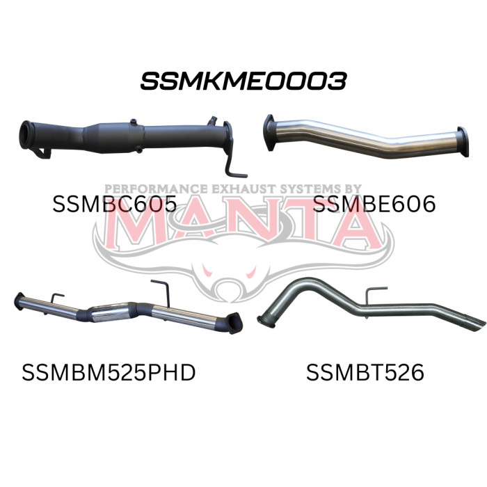 Manta Mercedes-Benz X Class Ute 2.3L 2017-2020 Turbo Diesel- TURBO BACK WITH CAT