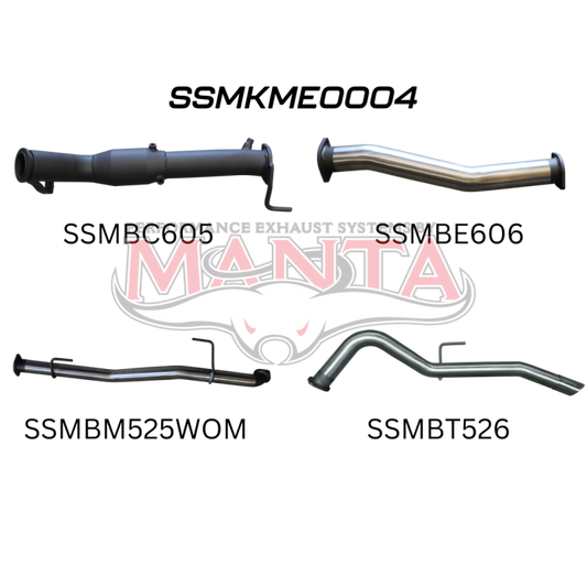 Manta Mercedes-Benz X Class Ute 2.3L 2017-2020 Turbo Diesel- TURBO BACK WITH CAT