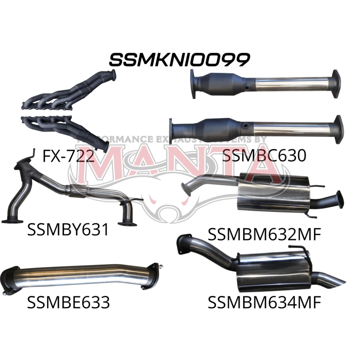 Manta Nissan Patrol Wagon Y62 5.6L V8 Petrol Wagon 2012 Onwards - FULL SYSTEM