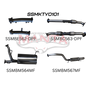 Manta Toyota Landcruiser 200 Series Wagon VDJ200 4.5L V8 Twin Turbo Diesel Wagon (with DPF) 2015 Onwards - TURBO BACK WITH CATS
