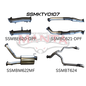 Manta Toyota Landcruiser 200 Series Wagon VDJ200 4.5L V8 Twin Turbo Diesel Wagon (with DPF) 2015 Onwards - TURBO BACK WITH CATS