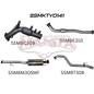 Manta Toyota Hilux Ute GUN126R, GUN125R N80 2.8L & 2.4L Turbo Diesel D4D (with DPF) 2015 to Current - TURBO BACK WITH CATS