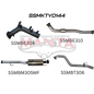 Manta Toyota Hilux Ute GUN126R, GUN125R N80 2.8L & 2.4L Turbo Diesel D4D (with DPF) 2015 to Current - TURBO BACK WITHOUT CATS